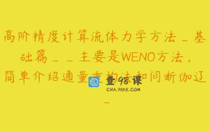 高阶精度计算流体力学方法_基础篇__主要是WENO方法,简单介绍通量重构法和间断伽辽_