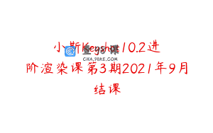 小斯Keyshot10.2进阶渲染课第3期2021年9月结课
