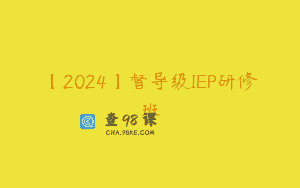 【2024】督导级IEP研修班
