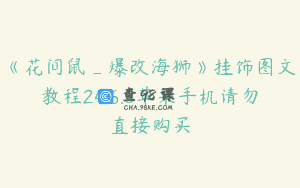 《花间鼠_爆改海狮》挂饰图文教程24.6.5苹果手机请勿直接购买