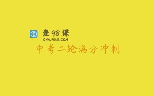 中考二轮满分冲刺