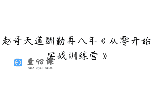 赵哥天道酬勤再八年《从零开始实战训练营》