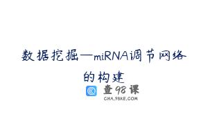 数据挖掘—miRNA调节网络的构建