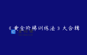 《黄金阶梯训练法》大合辑