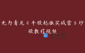 无为青龙《牛股起涨实战营》炒股教程视频