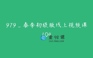 979_泰拳初级版线上视频课104