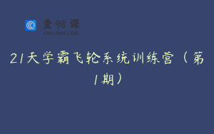 21天学霸飞轮系统训练营（第1期）