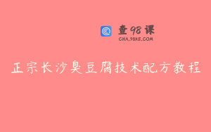 正宗长沙臭豆腐技术配方教程