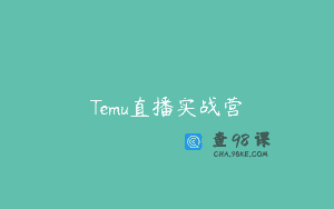 Temu直播实战营