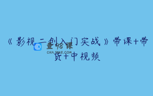 《影视二创入门实战》带课+带货+中视频