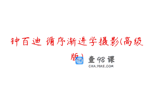 钟百迪 循序渐进学摄影(高级版)