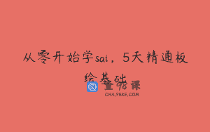 从零开始学sai，5天精通板绘基础