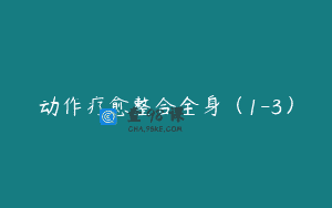 动作疗愈整合全身（1-3）