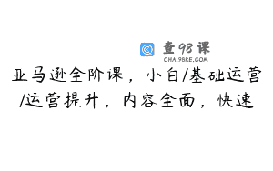 亚马逊全阶课，小白/基础运营/运营提升，内容全面，快速