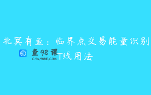 北冥有鱼：临界点交易能量识别T线用法