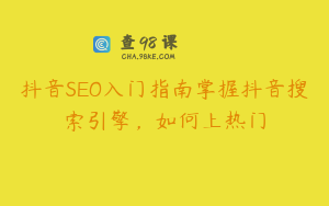 抖音SEO入门指南掌握抖音搜索引擎，如何上热门