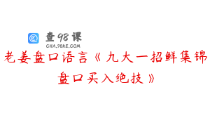 老姜盘口语言《九大一招鲜集锦盘口买入绝技》
