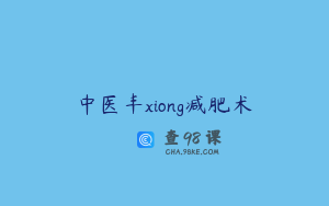 中医丰xiong减肥术