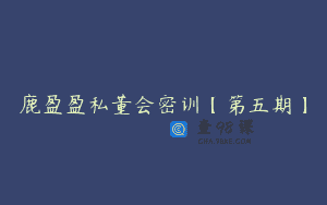 鹿盈盈私董会密训【第五期】
