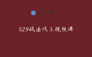 529战法线上视频课