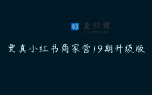 贾真小红书商家营19期升级版
