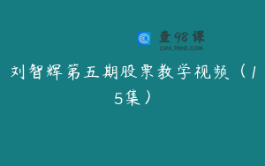 刘智辉第五期股票教学视频（15集）