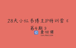 28天小红书博主IP特训营《第4期》