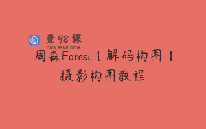 周森Forest【解码构图】摄影构图教程