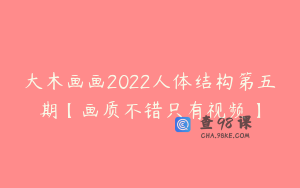 大木画画2022人体结构第五期【画质不错只有视频】