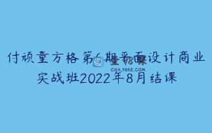 付顽童方格第6期平面设计商业实战班2022年8月结课