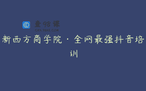 新西方商学院·全网最强抖音培训