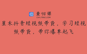 星禾抖音短视频带货，学习短视频带货，带你爆单起飞
