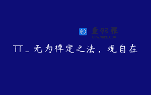 TT_无为禅定之法，观自在