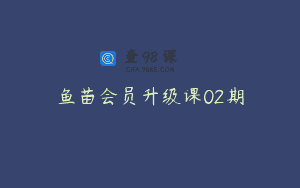 鱼苗会员升级课02期