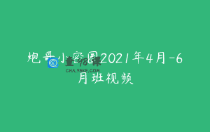 炮哥小密圈2021年4月-6月班视频
