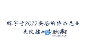 鲸字号2022安培的博洛尼亚美院插画专业课