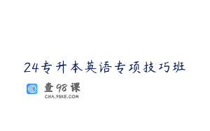 24专升本英语专项技巧班