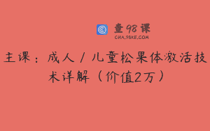 主课：成人／儿童松果体激活技术详解（价值2万）