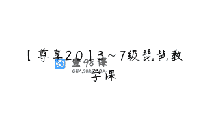 【尊享2.0】3~7级琵琶教学课