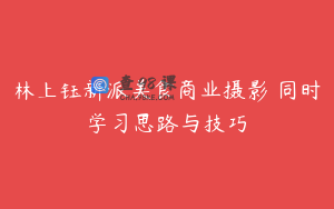 林上钰新派美食商业摄影 同时学习思路与技巧
