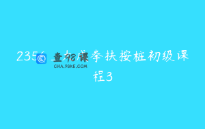 2356_大成拳扶按桩初级课程3