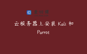 云服务器上安装 Kali 和Parrot