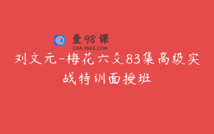 刘文元-梅花六爻83集高级实战特训面授班