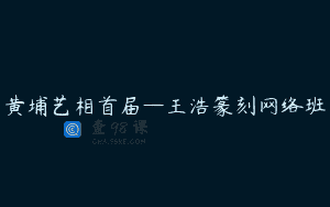 黄埔艺相首届—王浩篆刻网络班