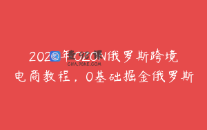 2025年OZON俄罗斯跨境电商教程，0基础掘金俄罗斯