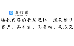 爆款内容的底层逻辑，揽获精准客户，高粘性、高复购、高成交