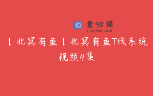 【北冥有鱼】北冥有鱼T线系统视频4集
