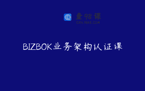 BIZBOK业务架构认证课