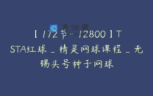 【172节-￥12800】TSTA红球_精灵网球课程_无锡头号种子网球