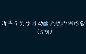 清华子贤学习动力点燃师训练营(5期)
